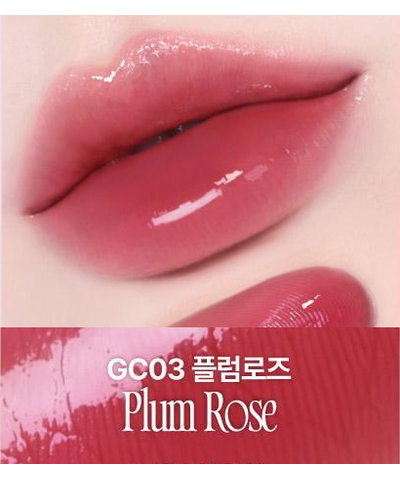 fwee Rose Obsession original GC03 Plum Rose labeled lip swatch