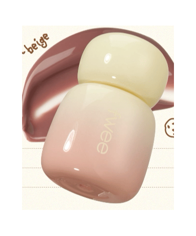fwee Vanilla Dessert Edition original cream-cap Glow lip tint bottle, Vanilla Cookie