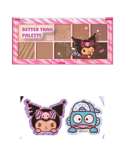 rom&amp;nd x Kuromi actual character palette and two original Sanrio hair pads
