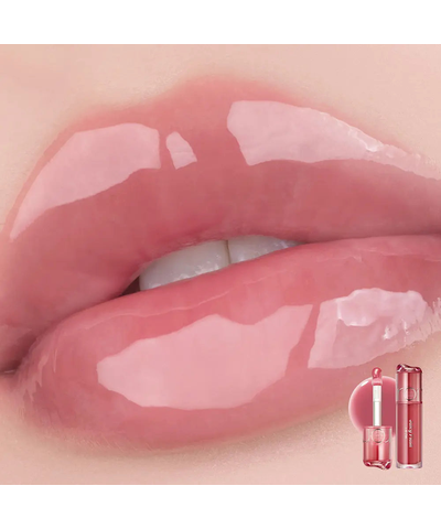 rom&amp;nd Juicy Flash Lip Oil original 06 Grape Fig lip swatch reference