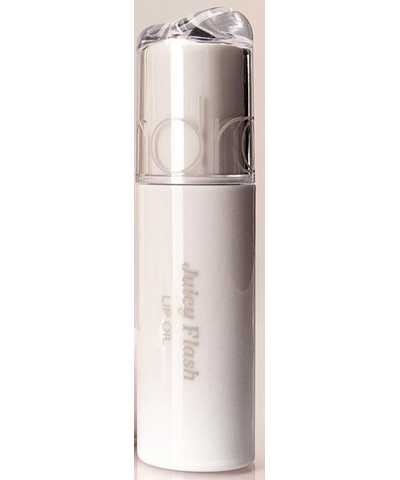 rom&amp;nd Juicy Flash Lip Oil original complete single Soy Milk bottle; select your shade using its assigned lip swatch