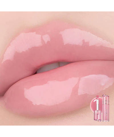 rom&amp;nd Juicy Flash Lip Oil original 02 Berry Up lip swatch reference