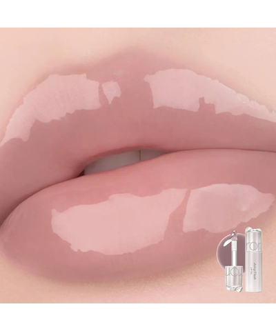 rom&amp;nd Juicy Flash Lip Oil original 11 Soy Milk lip swatch reference