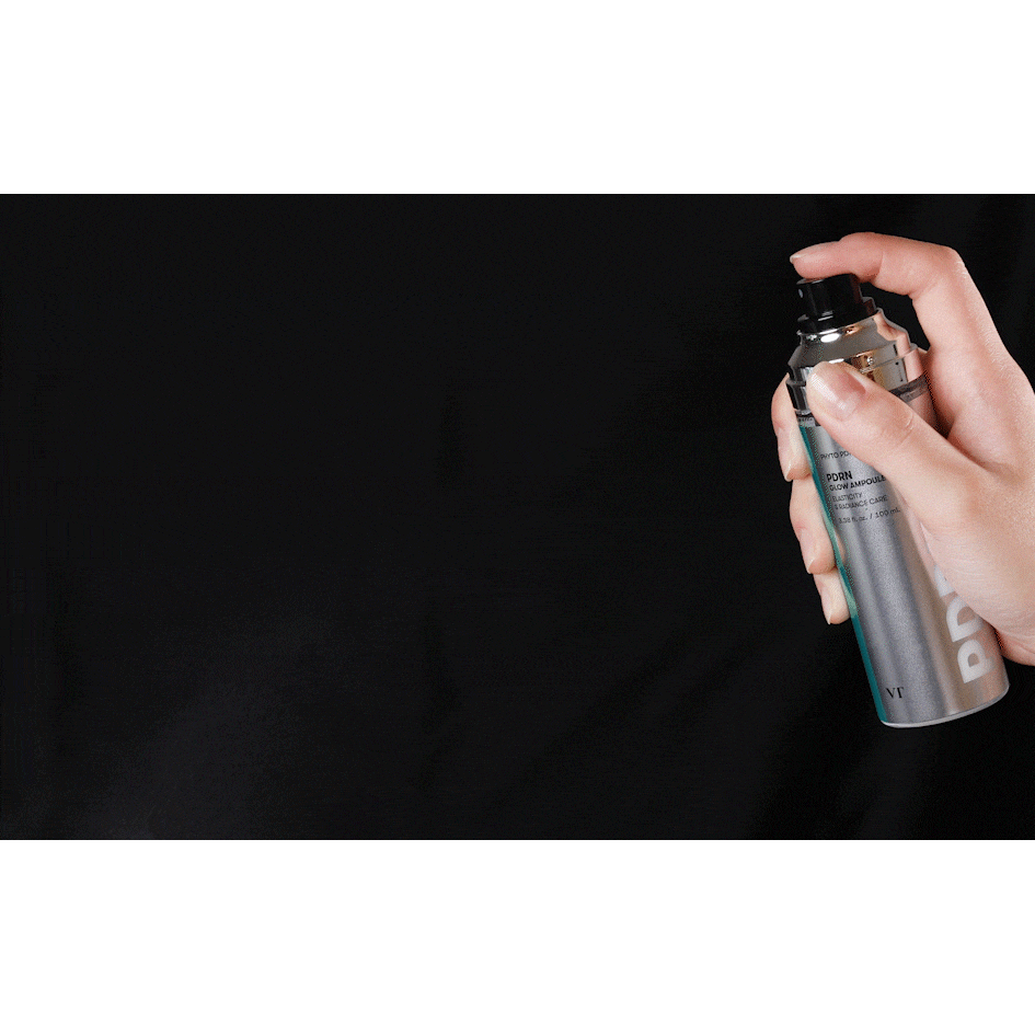 VT PDRN Glow Ampoule: actual complete manufacturer fine-spray demonstration.