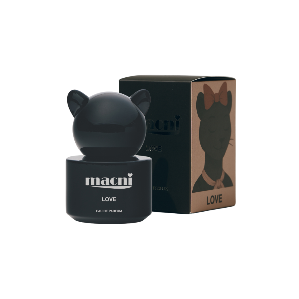 macni LOVE Eau de Parfum complete original bottle and carton