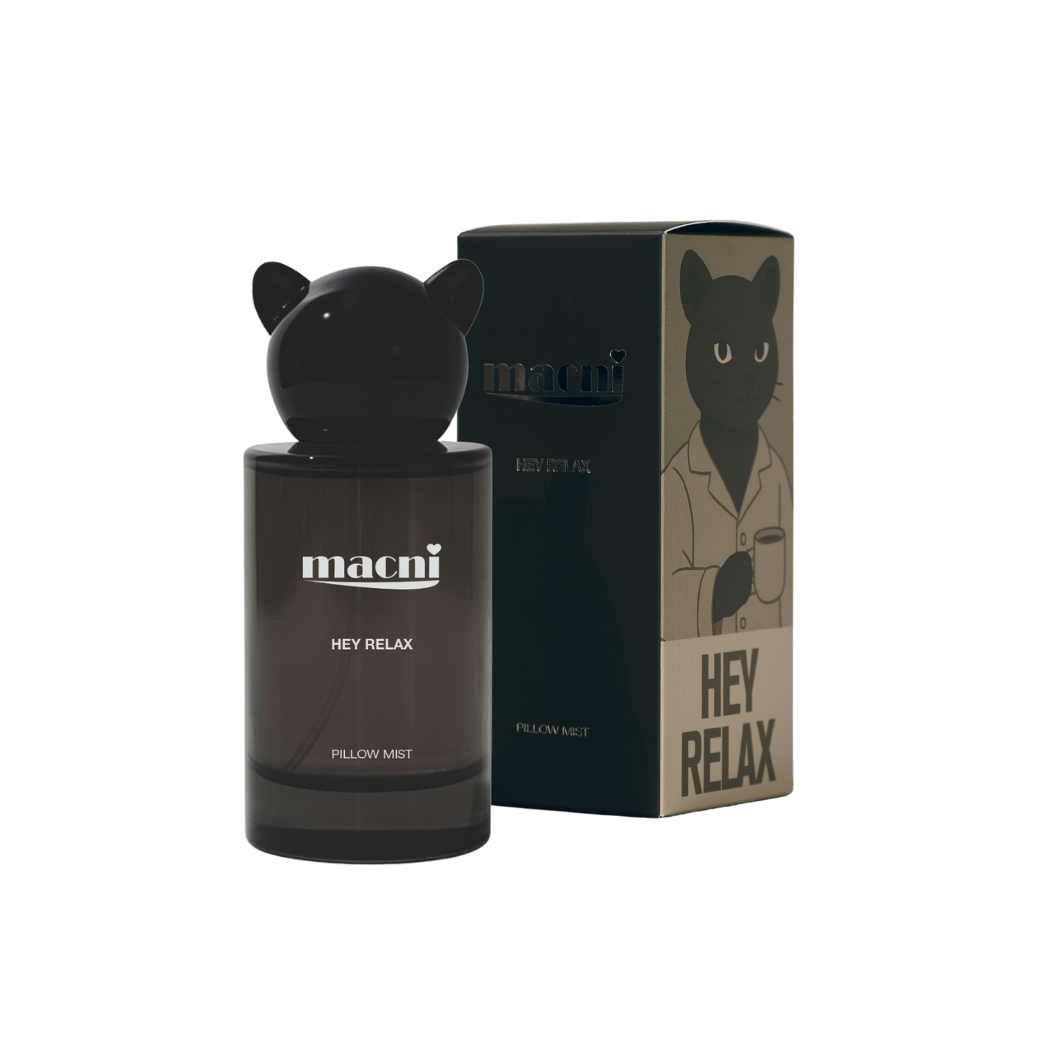 macni HEY RELAX Pillow Mist complete original bottle and carton
