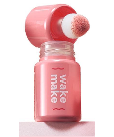 WAKEMAKE Shaking Blur Cheek original representative single bottle with its integrated sponge applicator