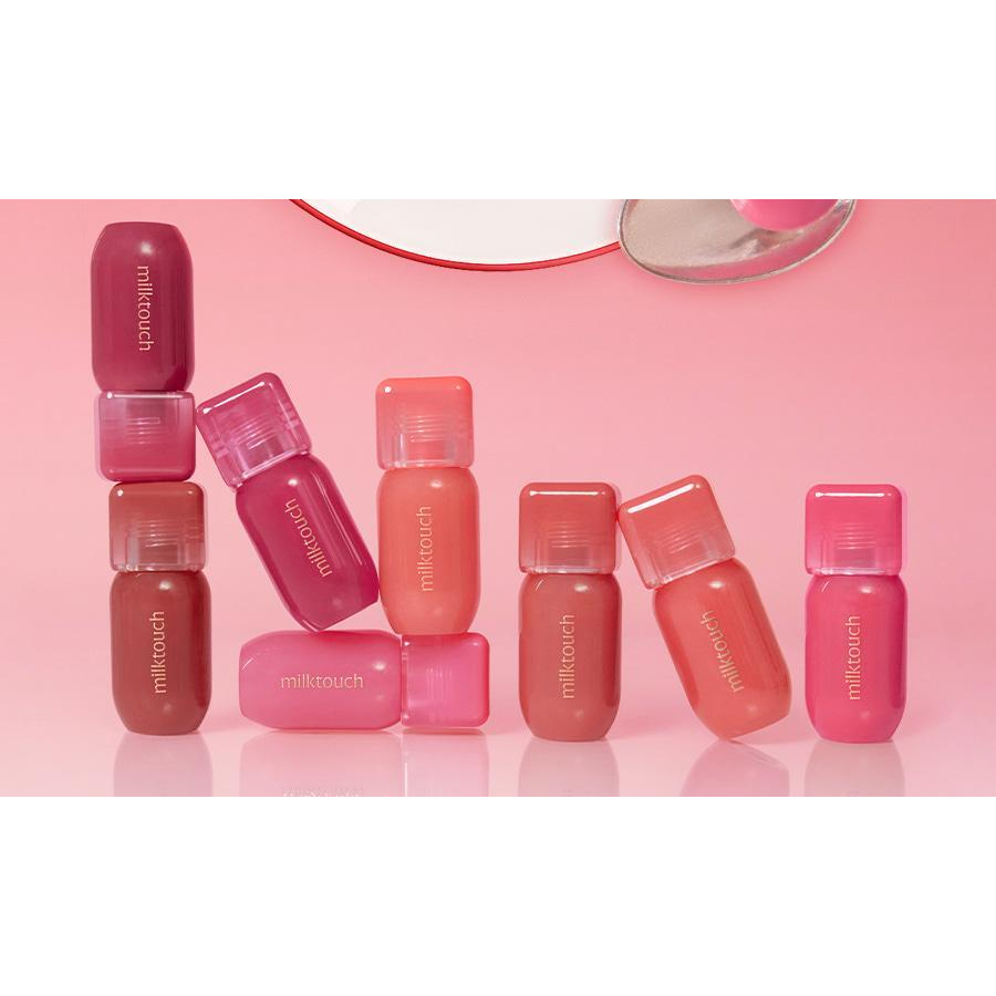 MILKTOUCH Glow Fit Color Stain Lip Tint 4g: color family; one selected shade supplied.