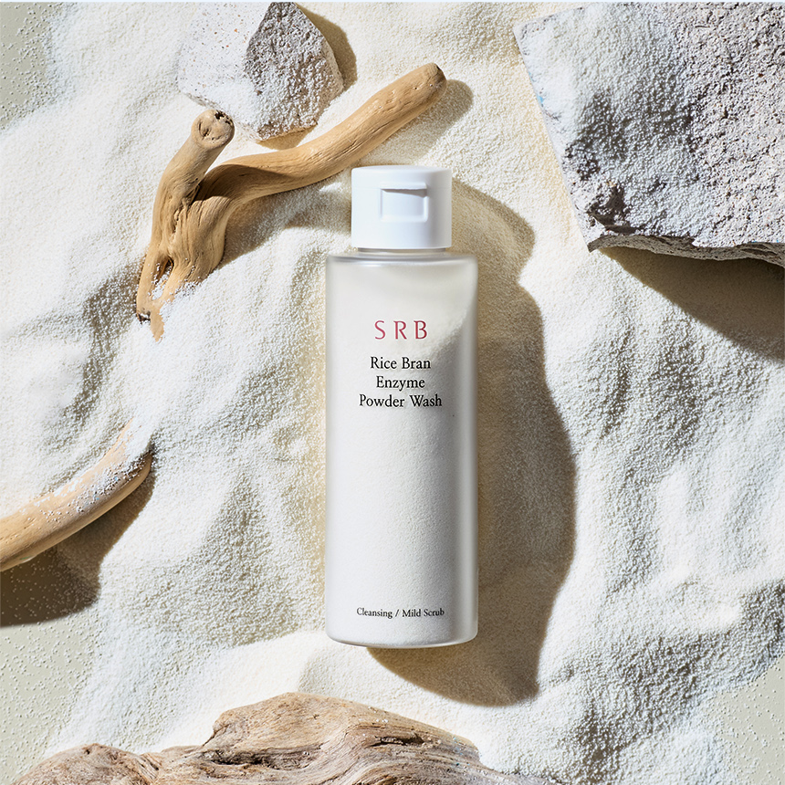 SRB Rice Bran Enzyme Powder Wash 70g: One original 70g powder cleanser bottle in the manufacturer product photograph.