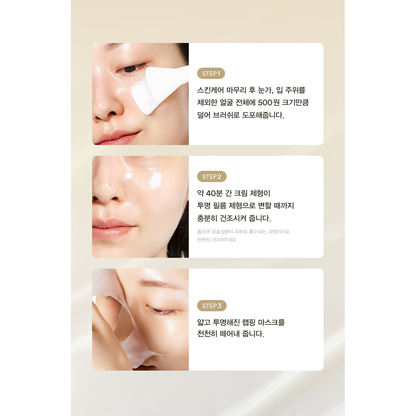 Abib Lifting Collagen Wrapping Mask Jericho Rose Film 100ml with Applicator: original complete texture, shade or application reference.