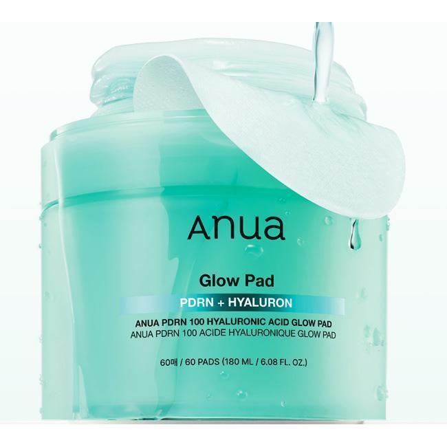 Anua PDRN 100 Hyaluronic Acid Glow Pad 60 Sheets exact sale unit