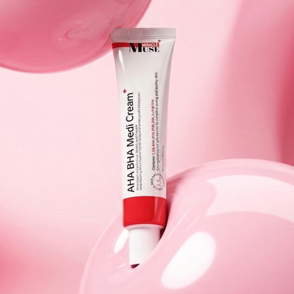 MIRACLE MUSE AHA BHA Medi Cream 35ml genuine exact sale-unit photograph.