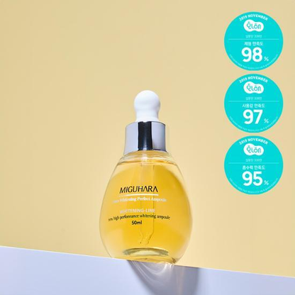 MIGUHARA Ultra Whitening Perfect Ampoule 50ml genuine exact sale-unit photograph.