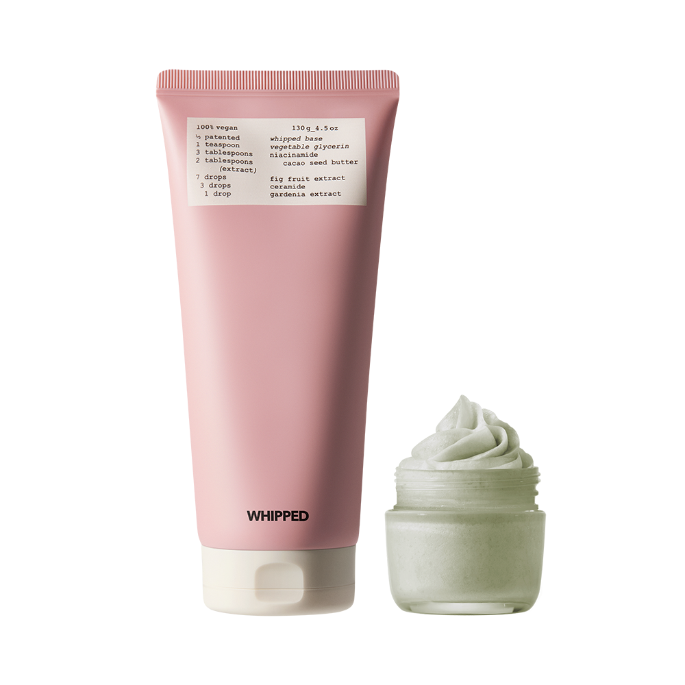 WHIPPED Vegan Pack Cleanser 130g + 25ml Mini Muhwabutter exact complete sale unit including mini.