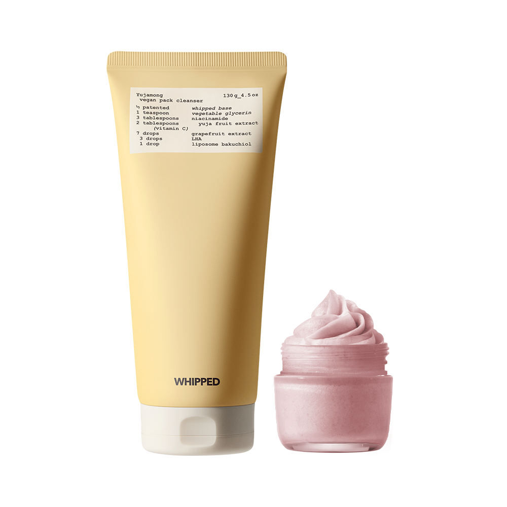 WHIPPED Vegan Pack Cleanser 130g + 25ml Mini Yujamong exact complete sale unit including mini.