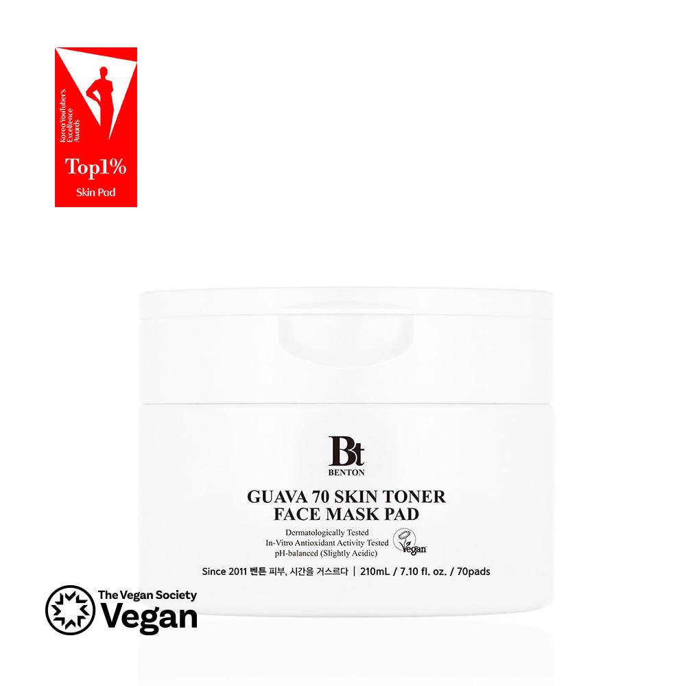 BENTON Guava 70 Skin Toner Face Mask Pad 70 Pads exact sale unit