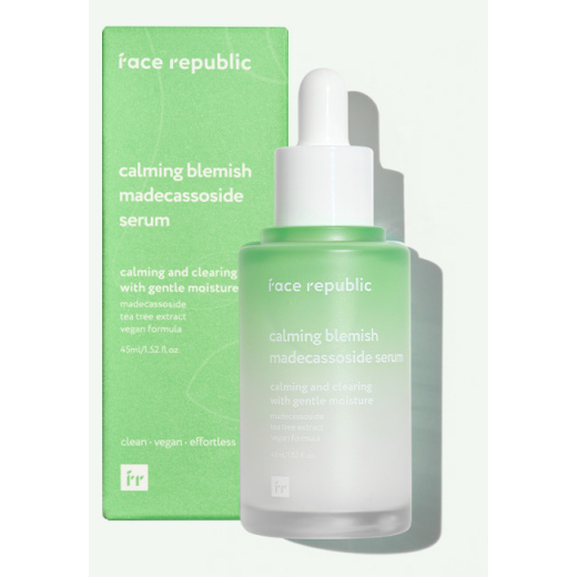 Face Republic Calming Blemish Madecassoside Serum 45ml genuine exact sale-unit photograph.