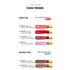 COSIERO Iconic Color Wand: complete chart of all six Color Line and Contour Line shades