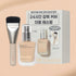 ETUDE Double Lasting Vegan Cover Foundation 30g with one mini flat brush; original standard kit photo, shade selected separately.