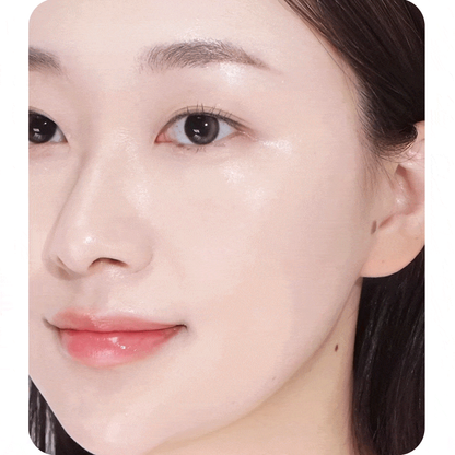 Complete genuine CLIO cushion application result frame; cosmetic finish demonstration.