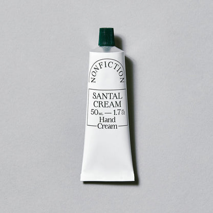 NONFICTION Santal Cream Hand Cream 50ml single tube; exact fragrance and capacity labels intact.