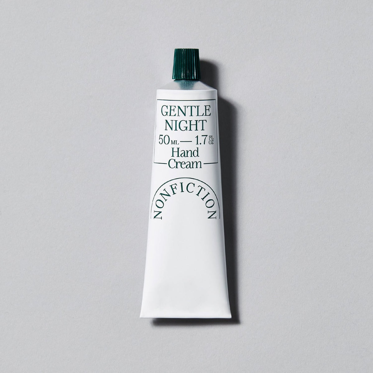 NONFICTION Gentle Night Hand Cream 50ml single tube; exact fragrance and capacity labels intact.