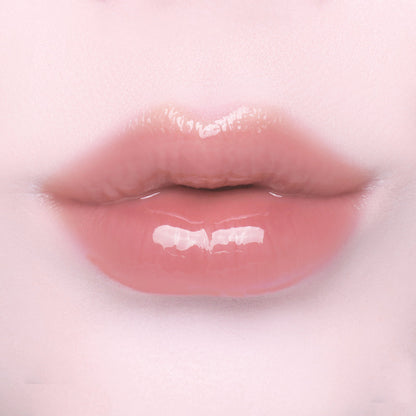 Dinto Frozen Lip Jelly 374 Dove original lip swatch; cosmetic finish demonstration.