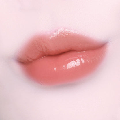 Dinto Frozen Lip Jelly 377 Reindeer original lip swatch; cosmetic finish demonstration.