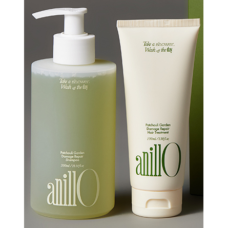 anillo Patchouli Garden Damage Repair Shampoo 300ml &amp; Treatment 100ml Set genuine exact sale-unit photograph.