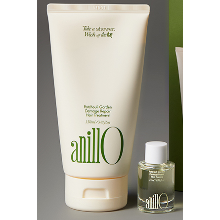 anillo Patchouli Garden Damage Repair Hair Treatment 150ml &amp; Essence 10ml Set genuine exact sale-unit photograph.