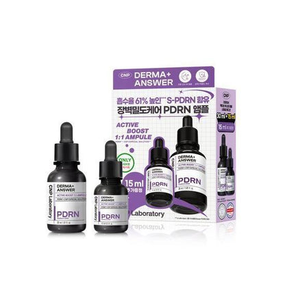 CNP Laboratory Derma+ Answer Active Boost PDRN Ampule 30ml +15ml Set exact sale unit
