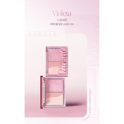 EspoirTonePairingCheek03complete own compact shade card; front/back merchandising of one selected compact