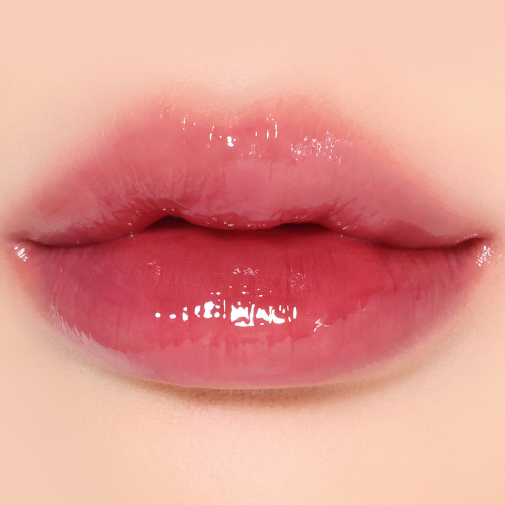 LikeBel Glow Up Lip Tint 3g in 06 Pink Jane; original shade demonstration.
