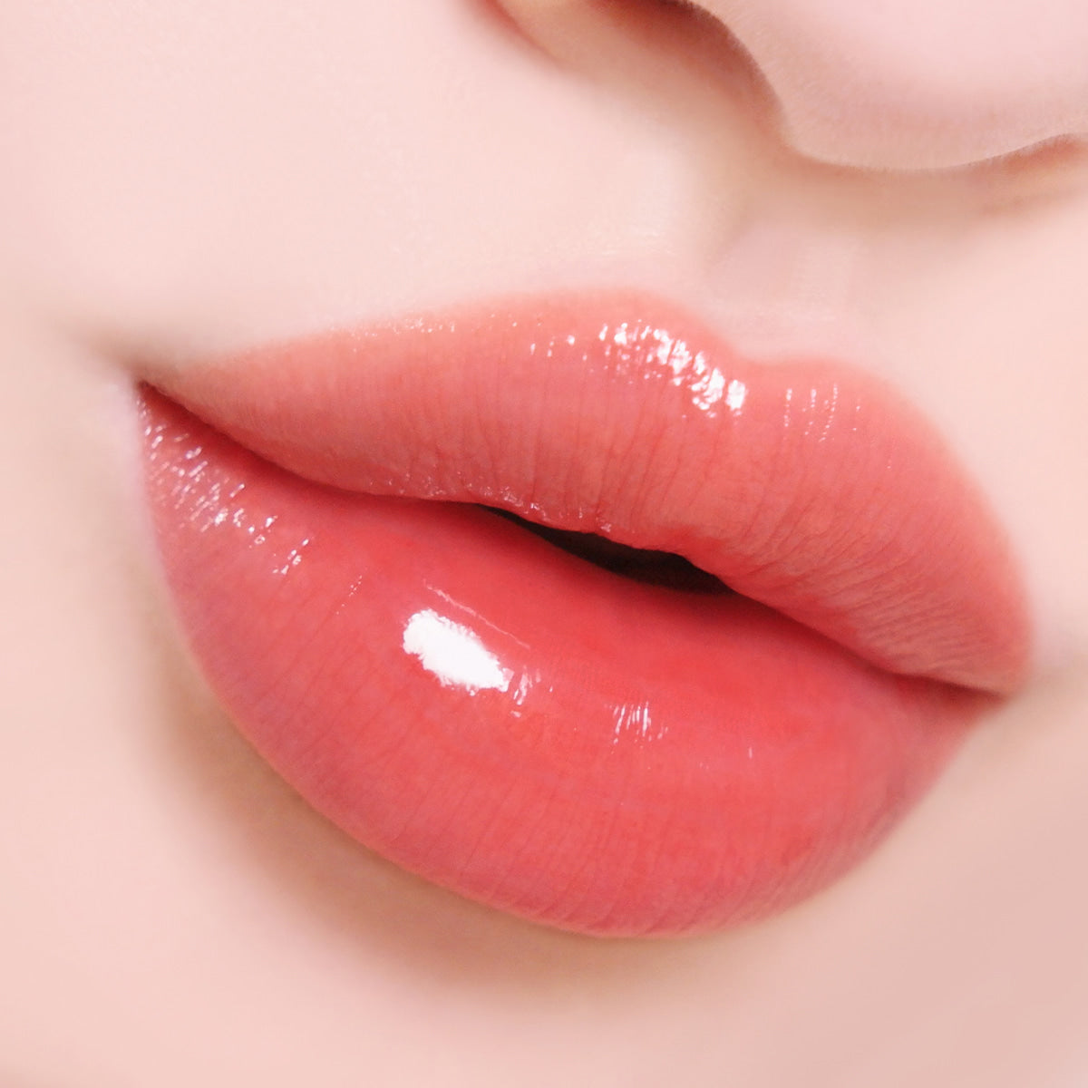 LikeBel Glow Up Lipstick 3g in 03 Red Moon; original shade demonstration.