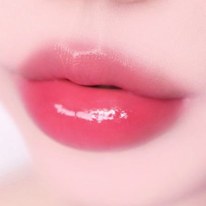 fwee Pink Obsession Stay-fit Lip Tint Semi Glow G09 Lychee Pink, genuine exact lip shade photograph.
