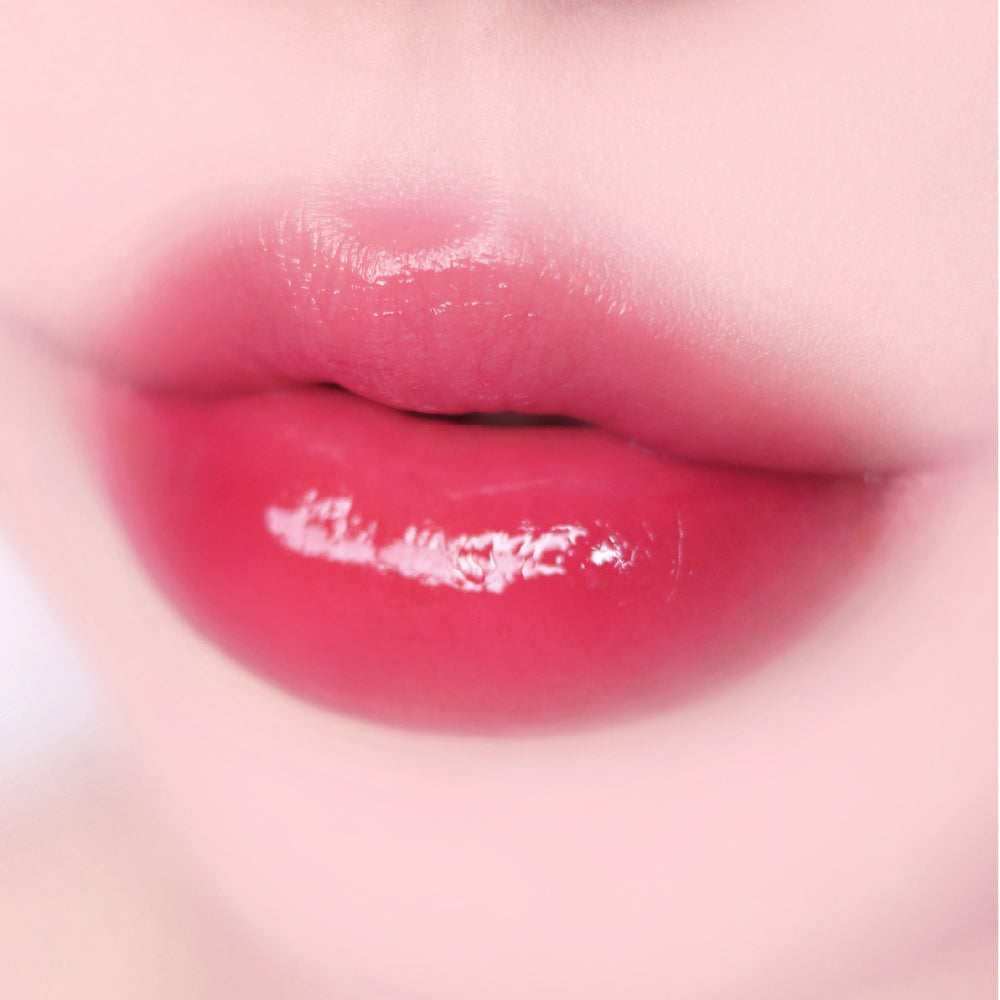 fwee Pink Obsession Stay-fit Lip Tint Semi Glow G10 Beat Pink, genuine exact lip shade photograph.