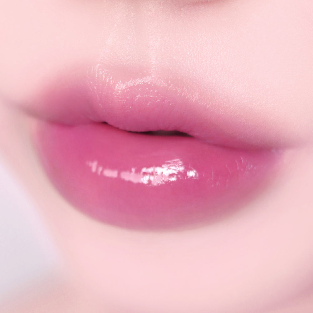 fwee Pink Obsession Stay-fit Lip Tint Semi Glow G03 Picky Pink, genuine exact lip shade photograph.