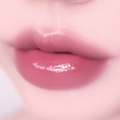 fwee Pink Obsession Stay-fit Lip Tint Semi Glow G04 Niche Pink, genuine exact lip shade photograph.