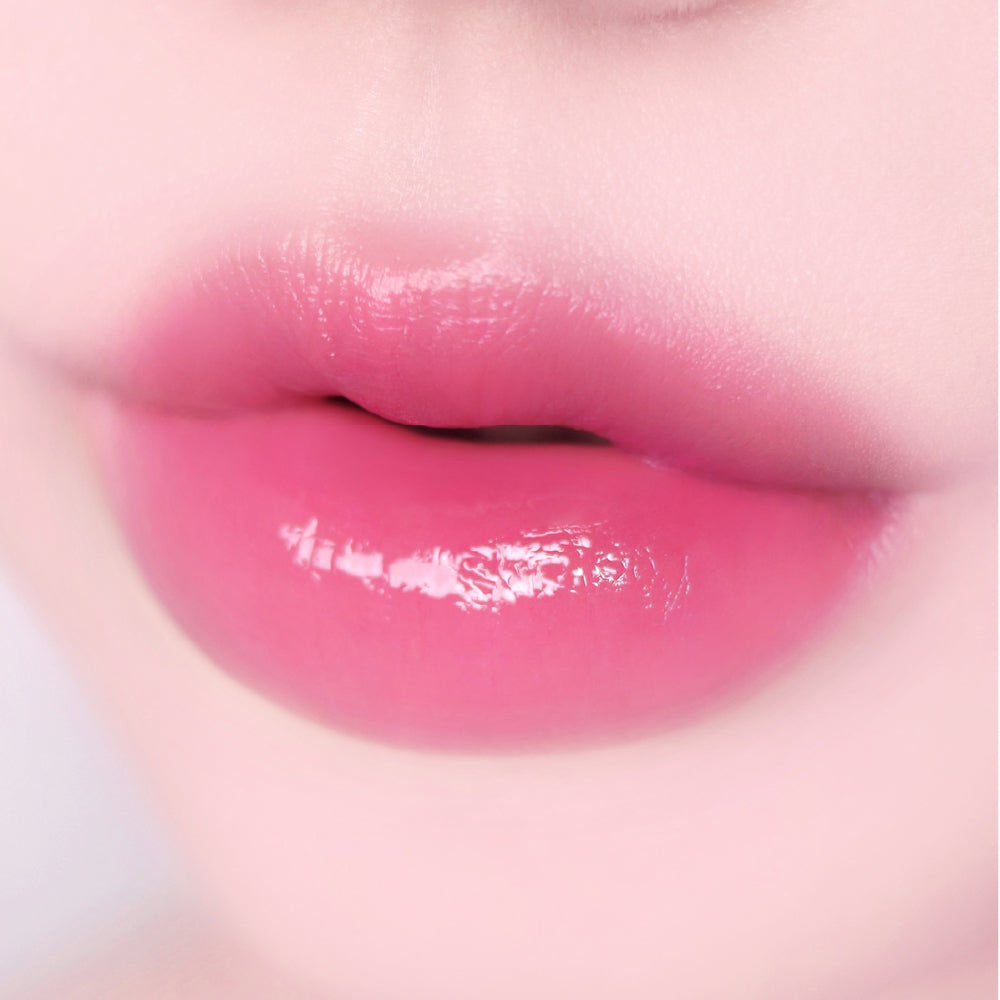 fwee Pink Obsession Stay-fit Lip Tint Semi Glow G05 Core Pink, genuine exact lip shade photograph.
