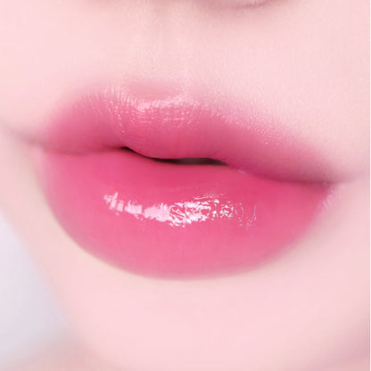 fwee Pink Obsession Stay-fit Lip Tint Semi Glow G05 Core Pink, genuine exact lip shade photograph.