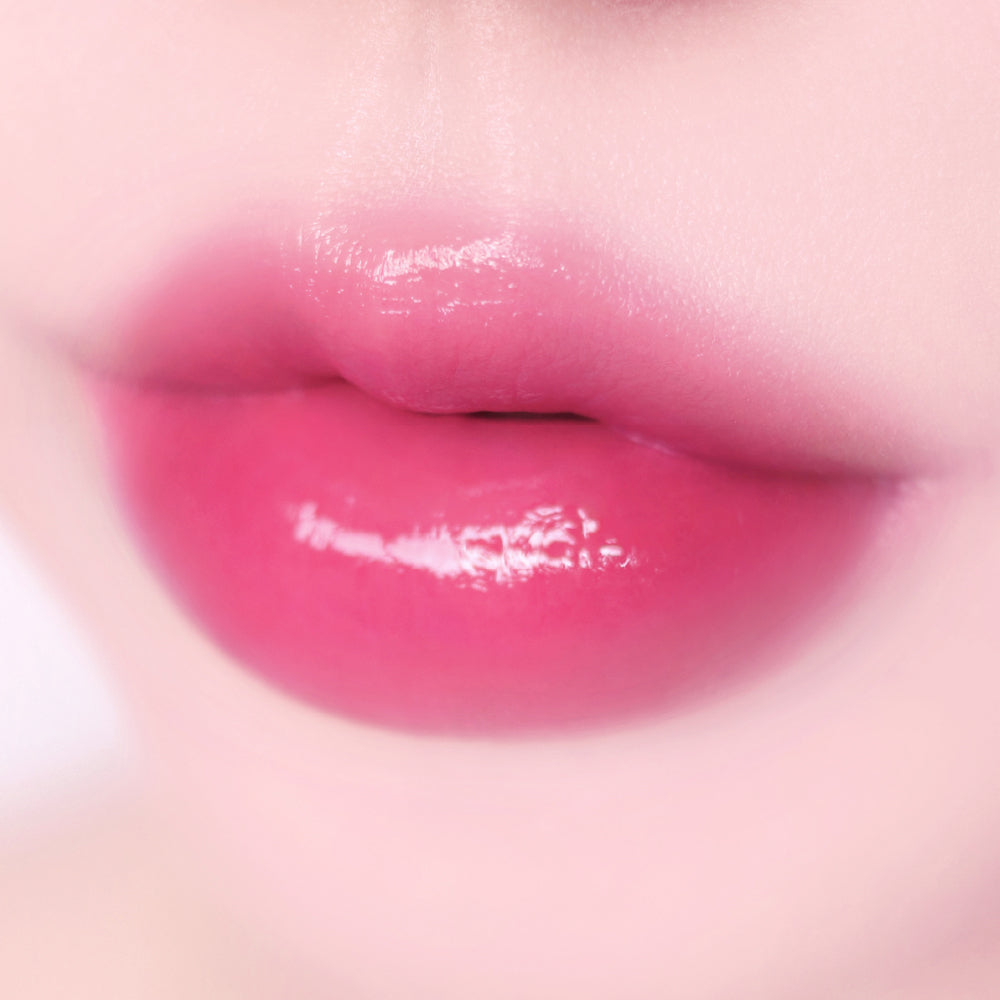 fwee Pink Obsession Stay-fit Lip Tint Semi Glow G07 Kitsch Pink, genuine exact lip shade photograph.