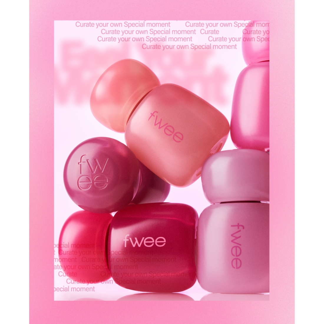 fwee Pink Obsession Stay-fit Lip Tint Semi Matte packaging reference. One selected 3.8g tint is supplied; this is not a multi-piece set.