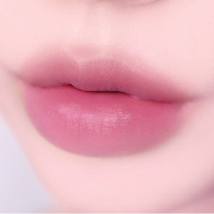 fwee Pink Obsession Stay-fit Lip Tint Semi Matte M02 Lilac Pink, genuine exact lip shade photograph.