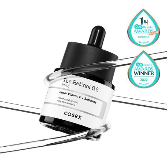 COSRX The Retinol 0.5 Oil 20ml; actual offered sale unit.