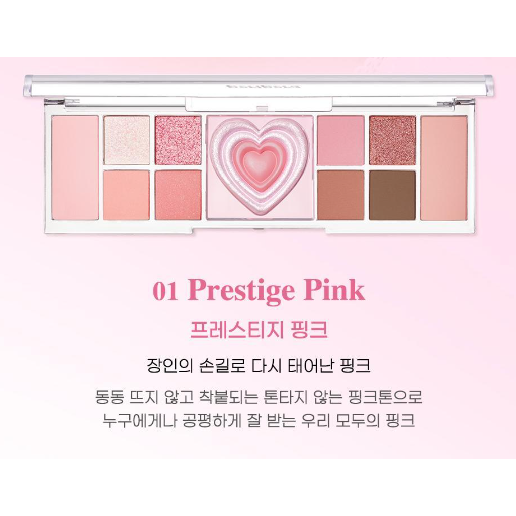 PERIPERA All Take Mood Like Palette01Prestige Pink, one complete genuine palette with its full native colour description.