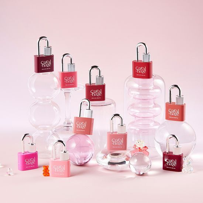 CORALHAZE Glow Lock Jelly Tint complete padlock-shaped bottle range; choose one shade.