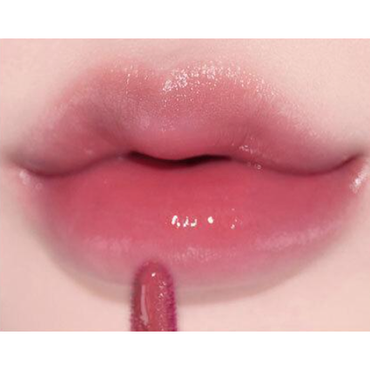 ALTERNATIVESTEREO Lip Potion Aqua Glow 05 Raspberry Soap, genuine named-shade lip swatch.