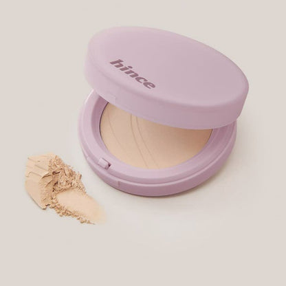 hince Second Skin Airy Powder 02 Beige, actual compact.