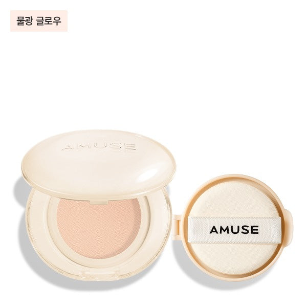 AMUSE Dew Jelly Master Cushion: whole open compact and applicator puff