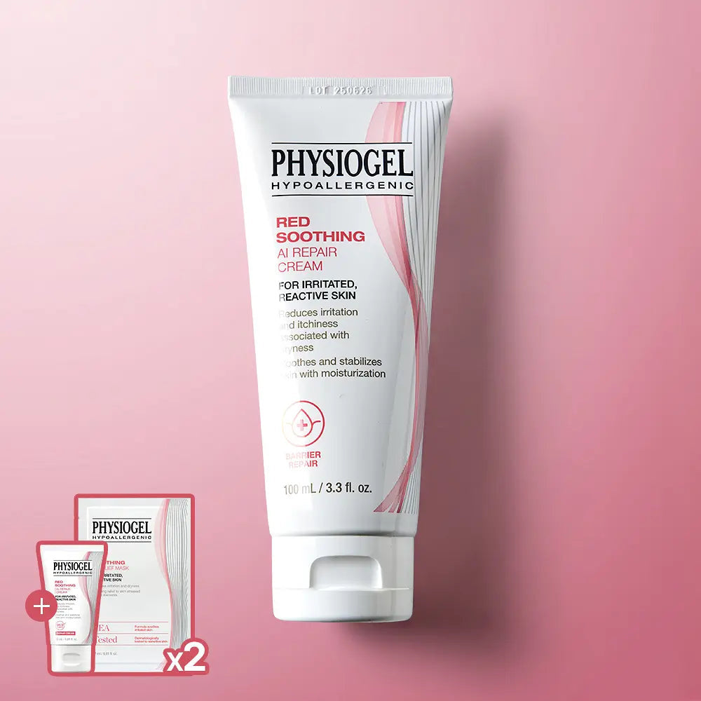 PHYSIOGEL Red Soothing AI Repair Cream100ml with30ml mini and two masks